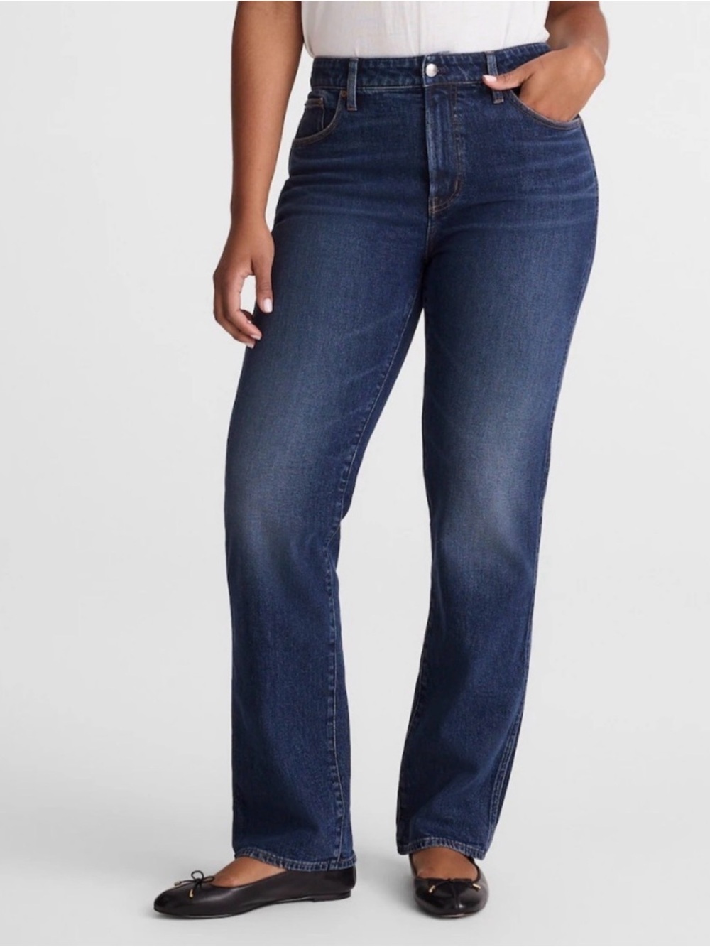 Madewell The Curvy Longline Straight Jean